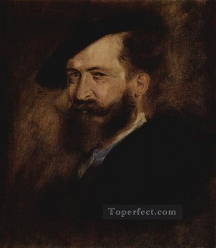 Portrait of Wilhelm Busch Franz von Lenbach Oil Paintings